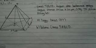 Gimana Cara Mencari Tinggi Limas Makasih Brainly Co Id