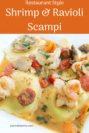Would You Like To Enjoy A Restaurant Style Meal In Your Own Home Then Try My Easy Recipe For Shrimp Scampi Raviol Ravioli Recipe Shrimp Ravioli Recipe Ravioli
