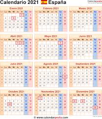 Calendario laboral de barcelona 2021. Calendario 2021 Calendarpedia