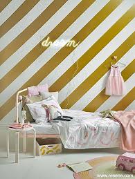 Also visit princess theme bedroom decorating ideas and decor castle murals and castle theme bedroom decor. Girl S Room Softest Pink Metallic Gold Stripes Kids Corner Yhg