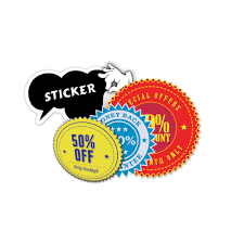 Customer can choose from gloss stickers and labels from our online sticker printing section. Digital Print Sticker