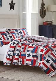 Red white blue bedding an abstract color bedding note: Modern Southern Home Bentley Red White And Blue Quilt Belk