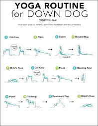 Https Yogarove Com Wp Content Uploads 2019 02 Down Dog Yoga Routine Printable 768x992 Jpg In 2020 Yoga Routine Yoga For Beginners Downward Dog