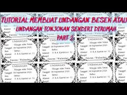 Tutorial Membuat Undangan Besek Atau Undangan Tonjokan Sendiri Di Rumah Part 2 Youtube