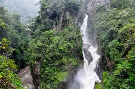 Pailon del diablo, ruta de las cascadas, manto de la novia, tarabita salto del cóndor. Pailon Del Diablo Waterfall In Banos De Agua Santa Ecuador Stock Photo Picture And Royalty Free Image Image 77666816