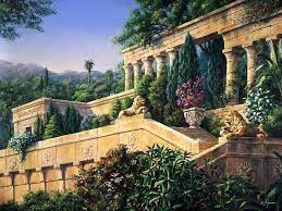 Bob Pejman 1963 Romantic Painter Gardens Of Babylon Hanging Garden Wonders Of The World