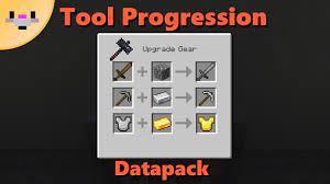 Tool Progression Upgrade Tools Using The Smithing Table Minecraft Data Pack