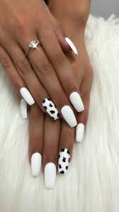 Pin By Georgie Yeadon On Nails In 2020 Acrylic Nails Coffin Short Vintage Nails Cow Nails