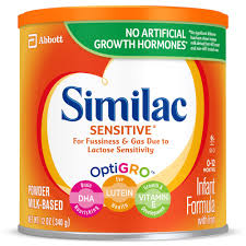 Similac Sensitive For Fussiness And Gas Infant Formula With Iron Powder Shop Formula At H E B