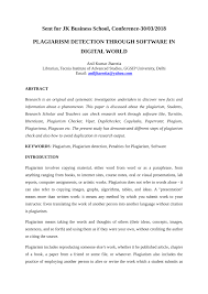 Check the top free plagiarism detection tools for elearning professionals. Pdf Plagiarism Detection Through Software In Digital World