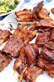 Oven Baked Bbq Ribs Melt In Your Mouth Ribs With Crispy Edges Are A Breeze To Prepare With This Easy Recipe Baked Bbq Ribs Oven Baked Bbq Ribs Bbq Ribs