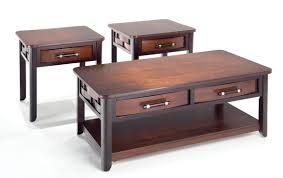 Acme furniture 80655 docila 3pc coffee/end table set walnut. Dream Weaver Cherry Espresso Coffee Table Set Bob S Discount Furniture