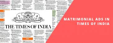 Matrimonial Advertisement in Newspaper ...
