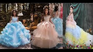250 The Most Beautiful Party Wear Kids Frocks Designs Long Princess Wedding Flower Girl Gown Youtube