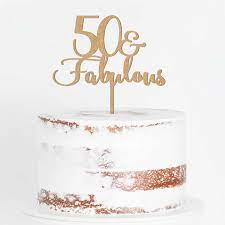 50 And Fabulous Cake Topper 50 Birthday For Women 50 Cake Topper 50 And Fa 50th Birthday Decorations 50th Birthday Cake Toppers 50th Birthday Cake For Women