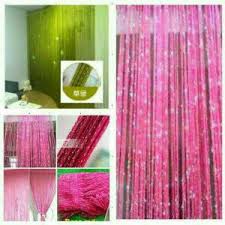 Salah satu solusinya adalah anda bisa menggunakan pembatas ruangan. Jual Bahan Tebal Super Murah Tirai Benang Glitter Tirai Gliter Warna Uk 200x100 Cm Murah Shopee Indonesia