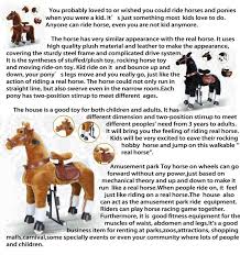 Hansel amusement rides plush electric ride on animals for children. Walking Toy Horse You Can Ride Promotions