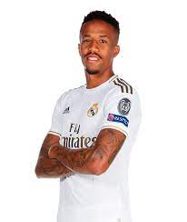 There is a logo of the sponsorer on the away kit. Raphael Varane Official Website Real Madrid Cf