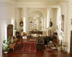 Victorian Sitting Room From The Collection Of Contemporary Doll Houses Belonging To Madame Ing Victorian Living Room Dolls House Interiors Victorian Home Decor