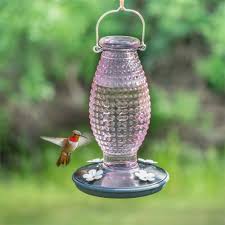 This blog is totally dedicated to the care, feeding and best possible information of hummings. Vintage Glass Hummingbird Feeder Shelmerdine Garden Center