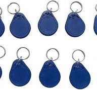 YARONGTECH ISO14443A 13.56MHZ MIFARE Classic 1K Keychain Grey color pack of  10