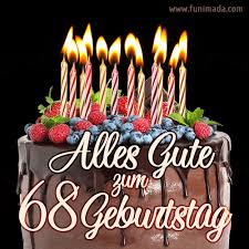 Später am geburtstagalles gute zum geburtstag gif lustig. Alles Gute Zum 68 Geburtstag Schokoladenkuchen Gif Herunterladen Auf Funimada Com