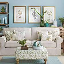 Aqua Living Room With Cream Sofa Living Room Decorating Ideal Home Blue And Green Living Room Cream Sofa Living Room Simple Living Room Designs