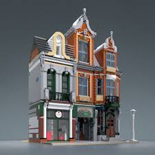 Octan Office 10264 Corner Garage Modular Building Lego Modular Lego Village