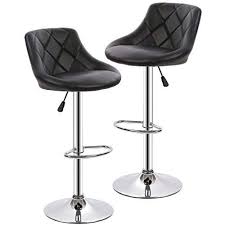 Pu Leather Bar Stools Modern Swivel Dinning Kitchen Chair Set Of 2 Tango Furniture Leather Swivel Bar Stools Swivel Bar Stools Kitchen Modern Bar Stools
