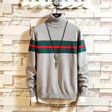 Atau stress mencari kaos yang nyaman dipakai, awet bertahun tahun dan pas saat dipakai? Sweater Rajut Pria Longneck Sweater Rajut Kerah Tinggi Premium Lazada Indonesia