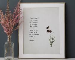 Rumi Quote Print You Are Not A Drop In The Ocean You Are The Entire Ocean In A Drop Rumi Poetry Art Watercolor Quote Gifts For Her Poetry Art Rumi Poetry