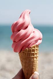 Soft Serve Frozen Icecream Is The Perfect Way To Beat The Heat Beach Summer Ice Cream Cream Pink