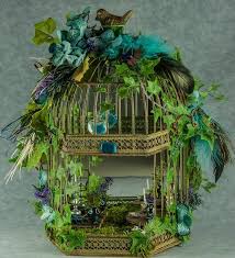 Fairy Room In A Birdcage G T T J Fairy Garden Fairy Houses Miniature Fairy Gardens