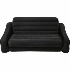 The inflated size is just right for two individuals. Intex Inflatable Pull Out Sofa Couch Bed Queen Dark Gray For Sale Online Ebay
