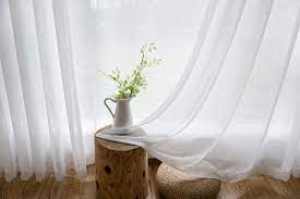 White Chiffon Sheer Curtain Modern Breathable Sheer Curtain Living Room Bedroom Nursery Fabric One Panel Sheers Curtains Living Room Curtains Living Room Cool Curtains