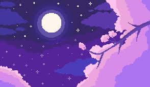 See more ideas about purple aesthetic, pastel aesthetic, aesthetic wallpapers. Aesthetic Purple Pixel Art Wallpaper Anime Flower Background Cloudygif