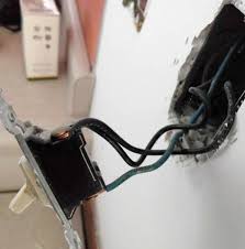 The current just runs on the black wire and then to light and back on the white. Black And Blue Wires In Light Switch Doityourself Com Community Forums