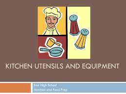 They should also be able to properly handle them while cooking, should be of good quality, stand long enough, safe to use, know how to use and most importantly know the. Ppt Kitchen Utensils And Equipment Powerpoint Presentation Free Download Id 1545193