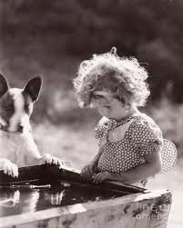Shirley Temple And Dog Sepia By Mmg Archives Shirley Temple Shirly Temple Shirley Temple Black