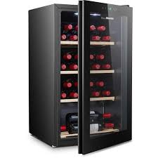 Il est possible de régler la température en fonction de la chambre de stockage, l'une est cette cave à vin dispose de 5 étagères en bois qui vous permet d'entreposer 6 bouteilles de vins par étagère et plus. Cave A Vin Bois Cdiscount