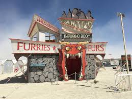 There were even fines for people who didn't attend the protestant church on sunday or on holy days. Frontage Of A Camp At Burning Man Beetlejuice