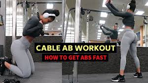 intense cable only ab workout get abs