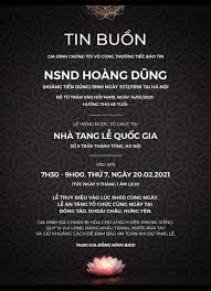 Lễ tang nsnd hoàng dũng diễn ra giản dị nhưng trang trọng. Vvmmjjlahsjxxm