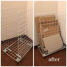 100均 ワイヤーネット の収納術 ダイソー セリアのサイズについて belcy インテリア 収納 ダンボール 収納 キッチンキャビネット 収納
