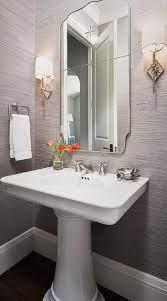 Schumacher Haiku Sisal Wallpaper 5006864 Charcoal Priced And Sold As 8 Yard Double Roll Bathroom Design Powder Room Remodel Powder Room Wallpaper