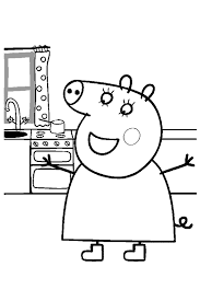 Peppa Pig Para Colorear Con Toda Su Familia