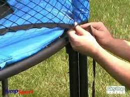 Not every trampoline will come with an enclosure, but you can choose to purchase one with your trampoline. Securing The Bottom Of The Net To The Trampoline Rail Youtube