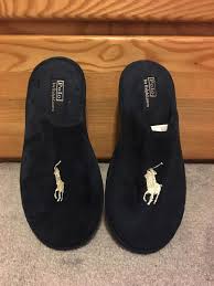 Polo Slippers Size 8 Poloralphlauren Moccasinslippers Slippers Black And Brown Polo
