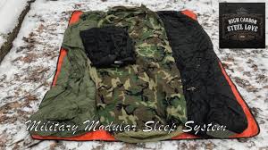 Military Modular Sleep System My High Quality All Season Sleeping Bag Highcarbonsteel Love Youtube