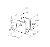 Panel Bracket Kit Two Ear 1/2" Stainless Steel
